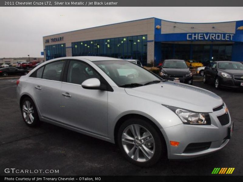 Silver Ice Metallic / Jet Black Leather 2011 Chevrolet Cruze LTZ