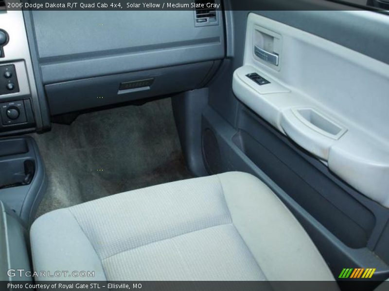 Solar Yellow / Medium Slate Gray 2006 Dodge Dakota R/T Quad Cab 4x4