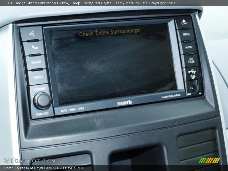 Deep Cherry Red Crystal Pearl / Medium Slate Gray/Light Shale 2010 Dodge Grand Caravan SXT Crew