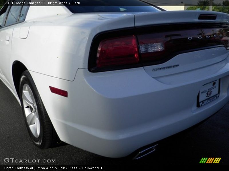 Bright White / Black 2011 Dodge Charger SE