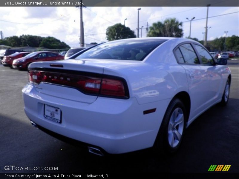 Bright White / Black 2011 Dodge Charger SE