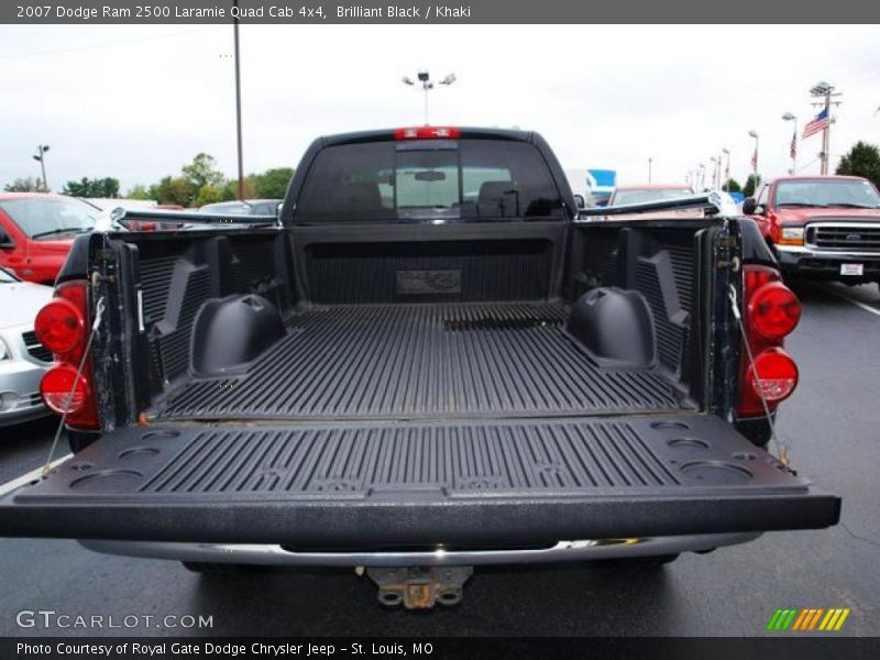 Brilliant Black / Khaki 2007 Dodge Ram 2500 Laramie Quad Cab 4x4