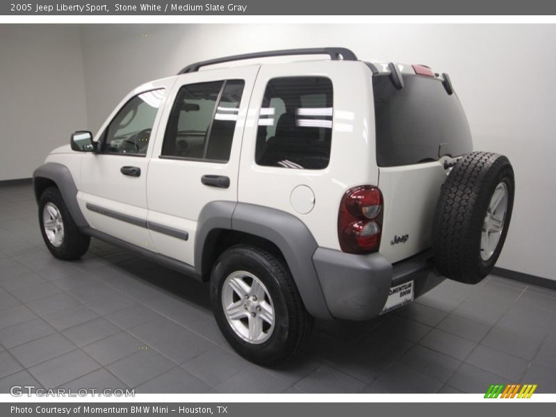 Stone White / Medium Slate Gray 2005 Jeep Liberty Sport
