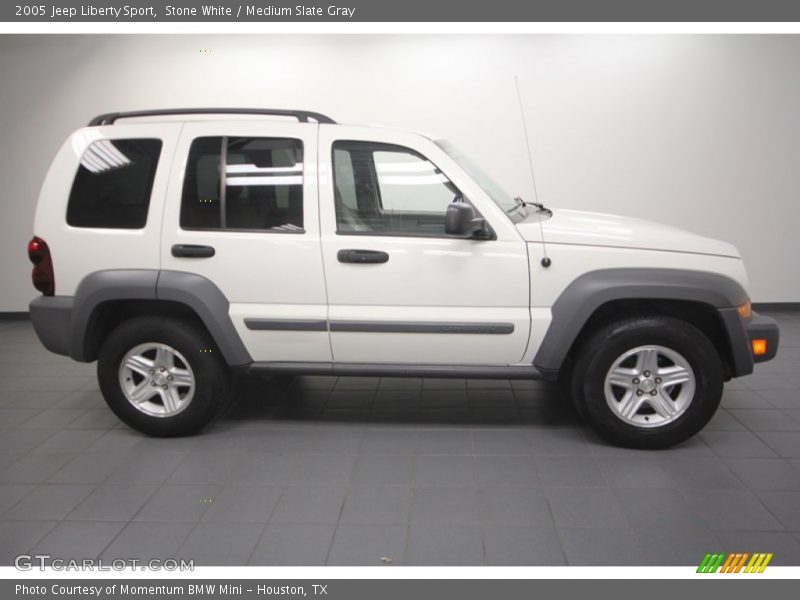 Stone White / Medium Slate Gray 2005 Jeep Liberty Sport