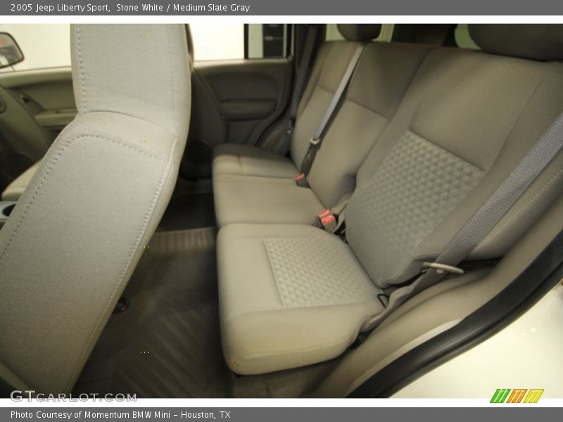Stone White / Medium Slate Gray 2005 Jeep Liberty Sport