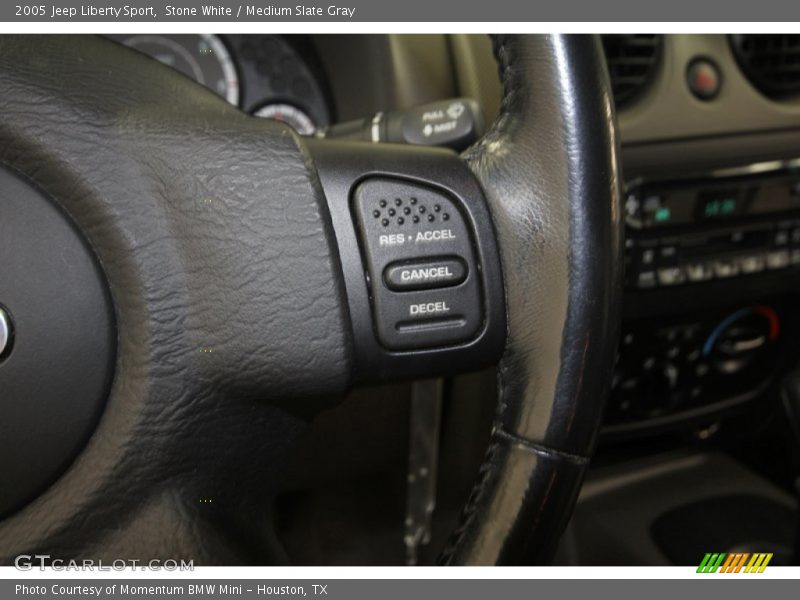 Stone White / Medium Slate Gray 2005 Jeep Liberty Sport