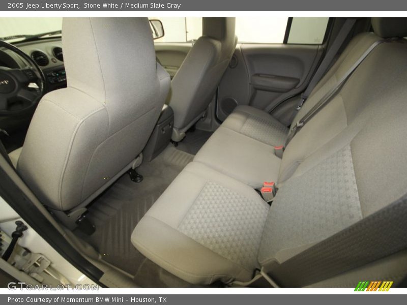 Stone White / Medium Slate Gray 2005 Jeep Liberty Sport