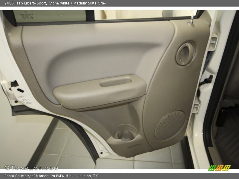 Stone White / Medium Slate Gray 2005 Jeep Liberty Sport