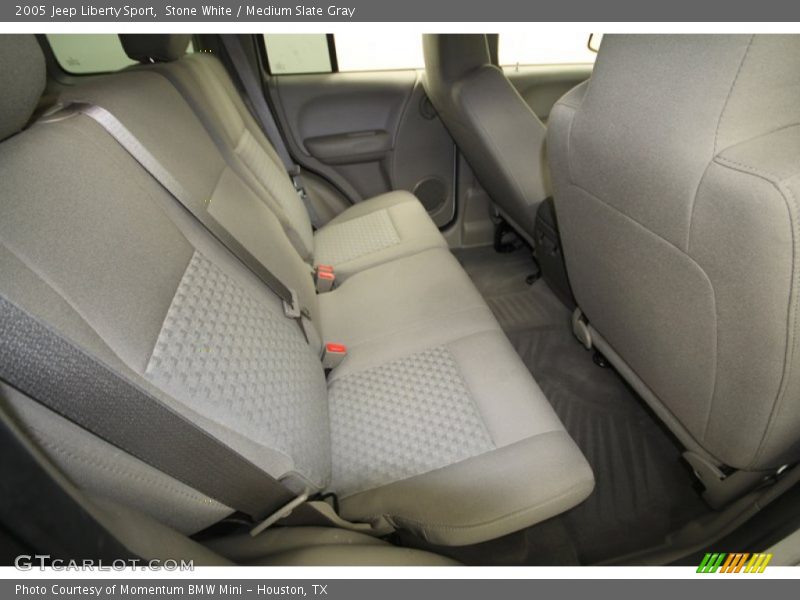 Stone White / Medium Slate Gray 2005 Jeep Liberty Sport