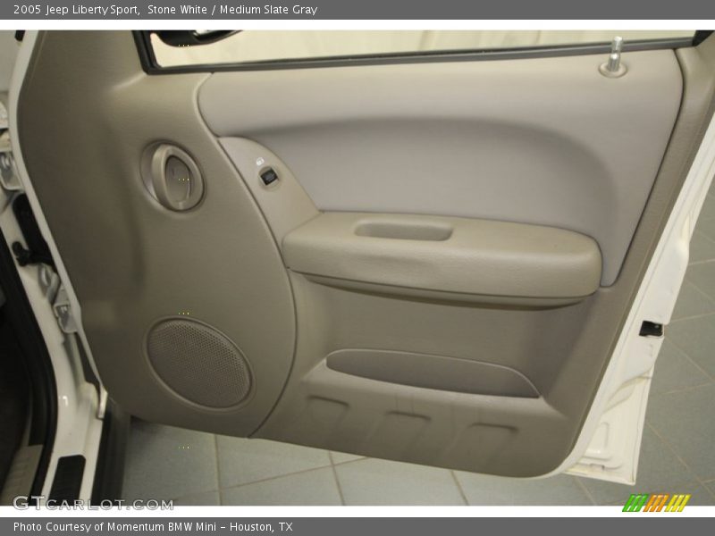 Stone White / Medium Slate Gray 2005 Jeep Liberty Sport