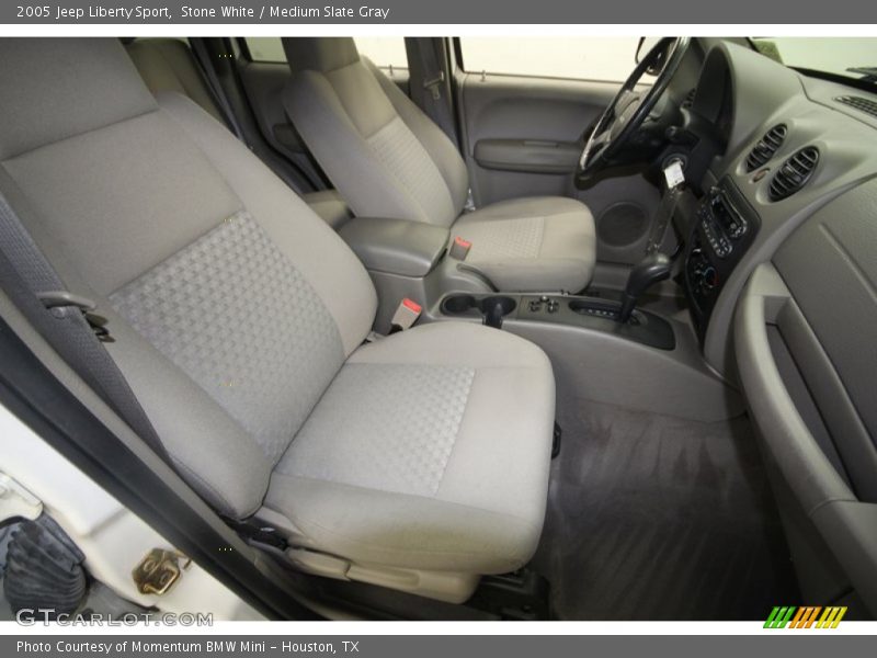 Stone White / Medium Slate Gray 2005 Jeep Liberty Sport