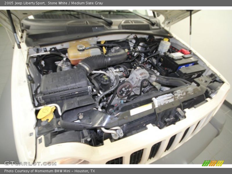 Stone White / Medium Slate Gray 2005 Jeep Liberty Sport