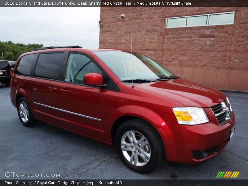Deep Cherry Red Crystal Pearl / Medium Slate Gray/Light Shale 2010 Dodge Grand Caravan SXT Crew
