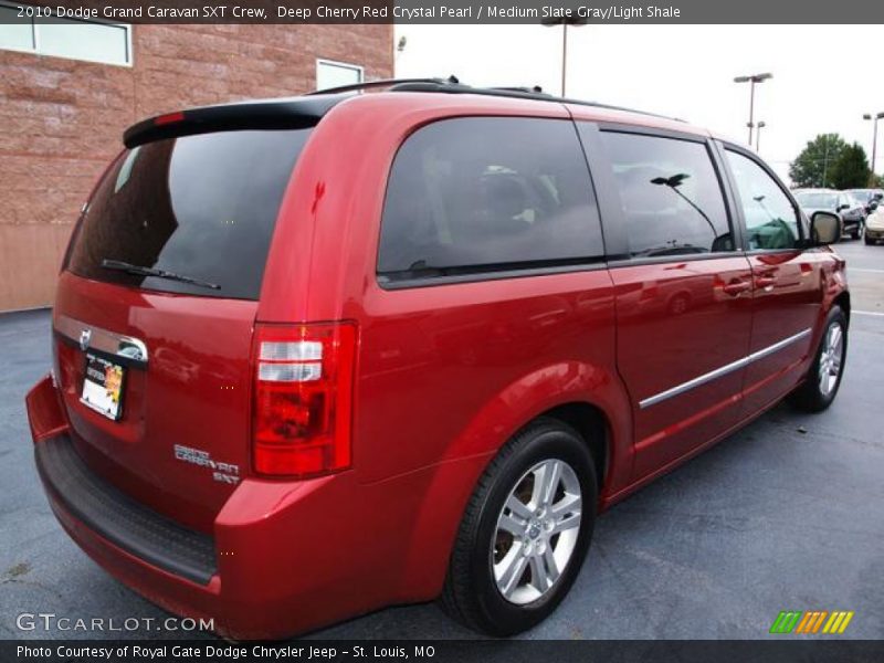 Deep Cherry Red Crystal Pearl / Medium Slate Gray/Light Shale 2010 Dodge Grand Caravan SXT Crew
