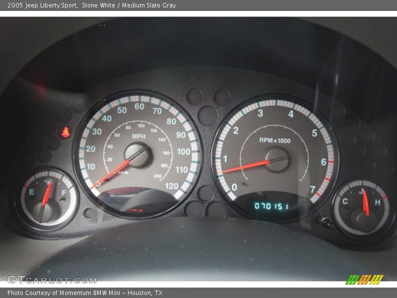 Stone White / Medium Slate Gray 2005 Jeep Liberty Sport
