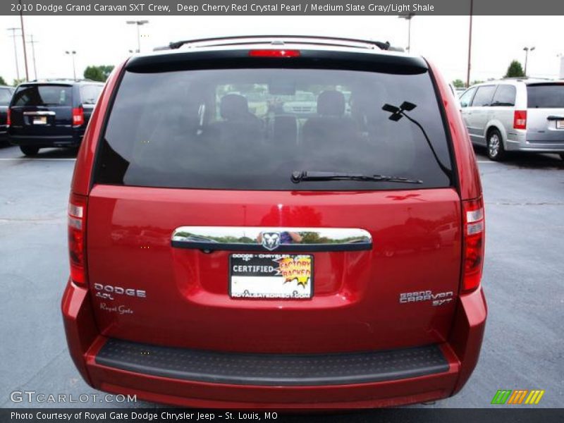 Deep Cherry Red Crystal Pearl / Medium Slate Gray/Light Shale 2010 Dodge Grand Caravan SXT Crew