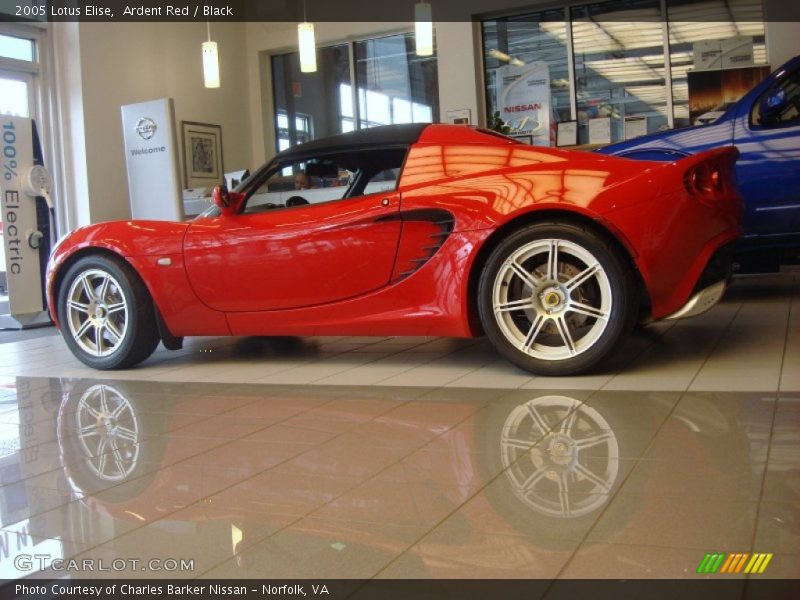 Ardent Red / Black 2005 Lotus Elise