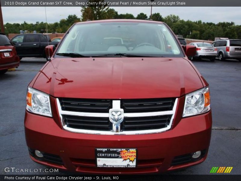 Deep Cherry Red Crystal Pearl / Medium Slate Gray/Light Shale 2010 Dodge Grand Caravan SXT Crew