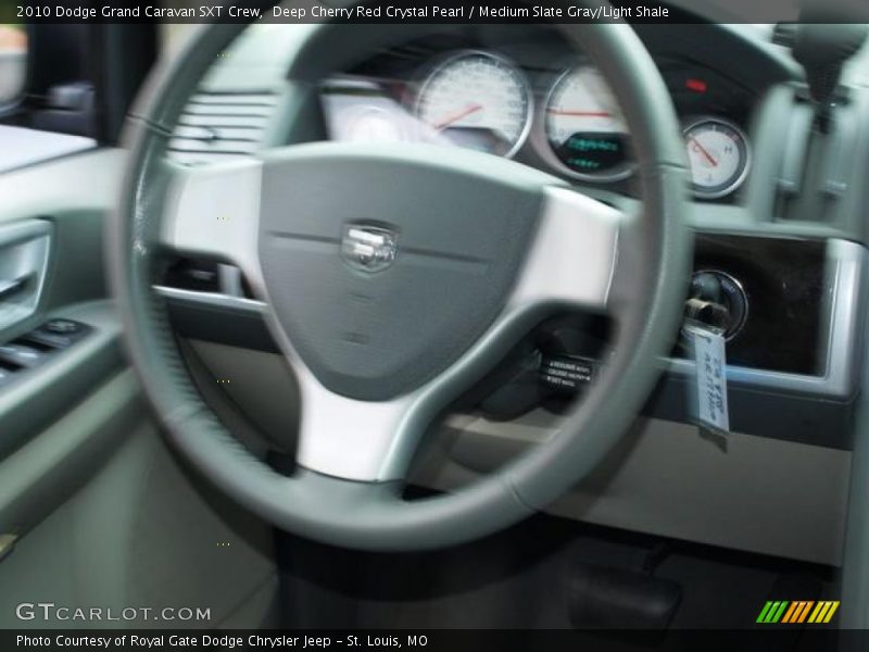 Deep Cherry Red Crystal Pearl / Medium Slate Gray/Light Shale 2010 Dodge Grand Caravan SXT Crew