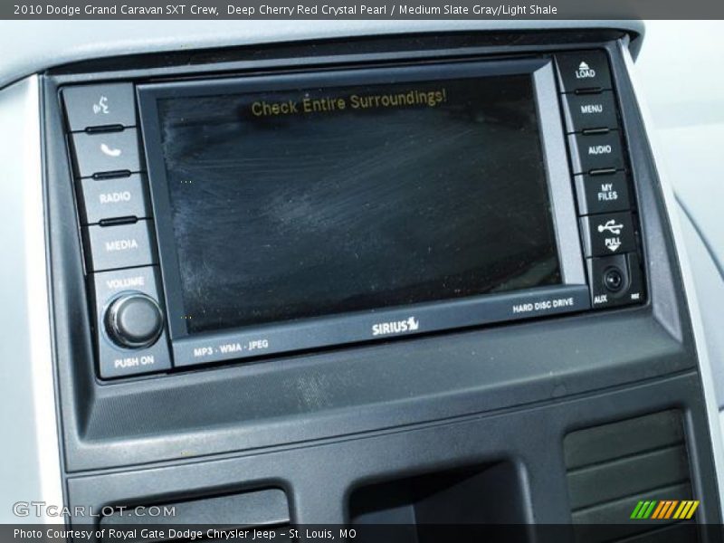 Deep Cherry Red Crystal Pearl / Medium Slate Gray/Light Shale 2010 Dodge Grand Caravan SXT Crew