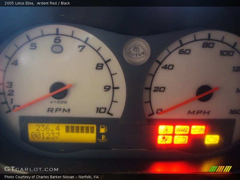 Ardent Red / Black 2005 Lotus Elise