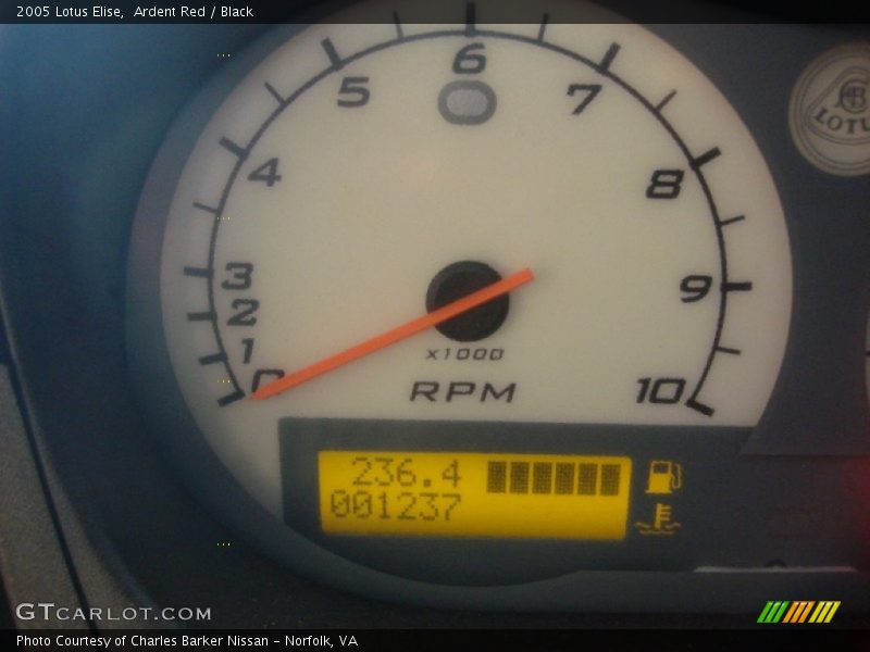 Ardent Red / Black 2005 Lotus Elise