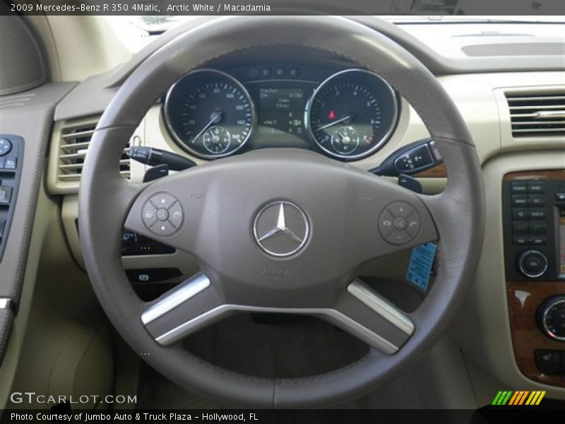 Arctic White / Macadamia 2009 Mercedes-Benz R 350 4Matic