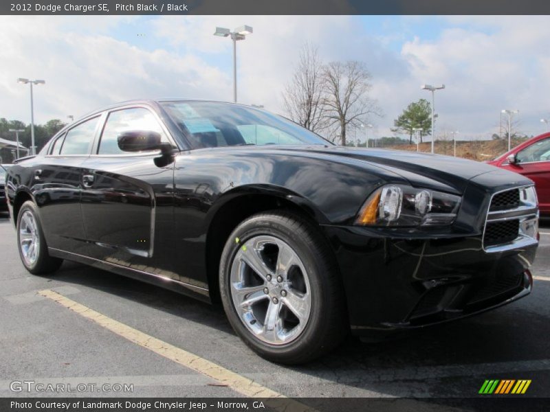 Pitch Black / Black 2012 Dodge Charger SE