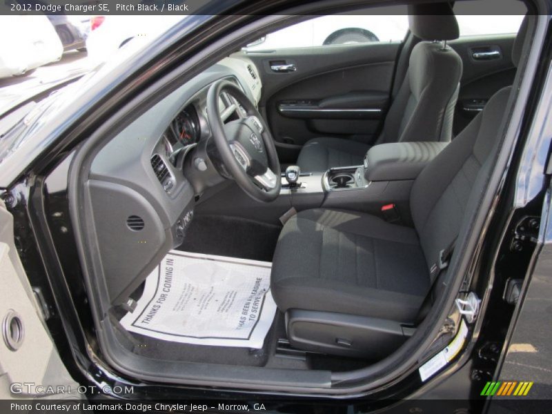 Pitch Black / Black 2012 Dodge Charger SE