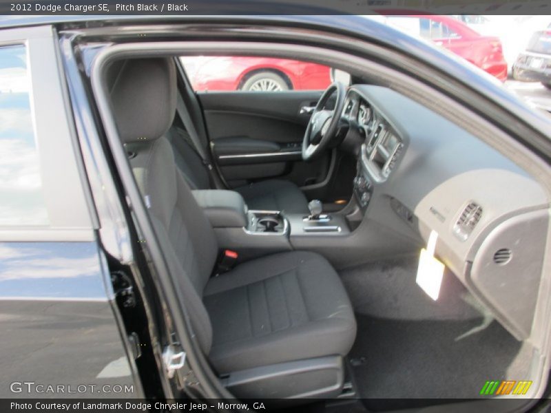 Pitch Black / Black 2012 Dodge Charger SE