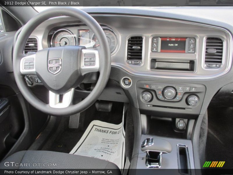 Pitch Black / Black 2012 Dodge Charger SE