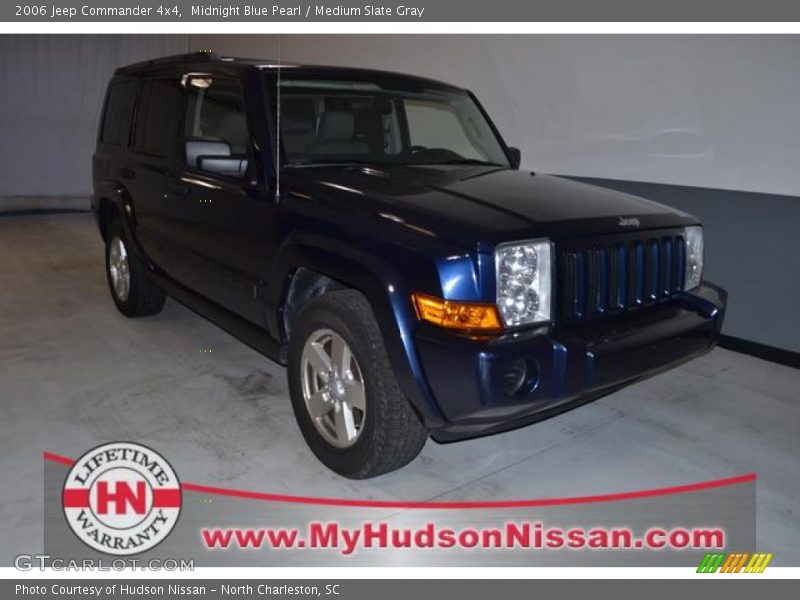 Midnight Blue Pearl / Medium Slate Gray 2006 Jeep Commander 4x4
