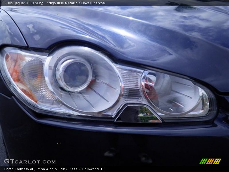 Indigo Blue Metallic / Dove/Charcoal 2009 Jaguar XF Luxury