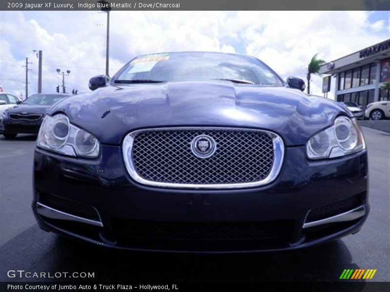 Indigo Blue Metallic / Dove/Charcoal 2009 Jaguar XF Luxury