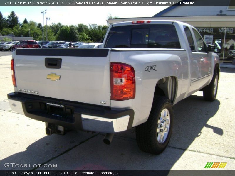 Sheer Silver Metallic / Light Titanium/Dark Titanium 2011 Chevrolet Silverado 2500HD LTZ Extended Cab 4x4