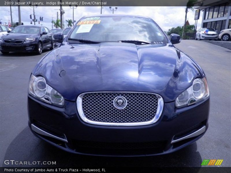 Indigo Blue Metallic / Dove/Charcoal 2009 Jaguar XF Luxury