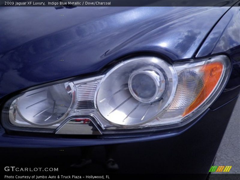 Indigo Blue Metallic / Dove/Charcoal 2009 Jaguar XF Luxury