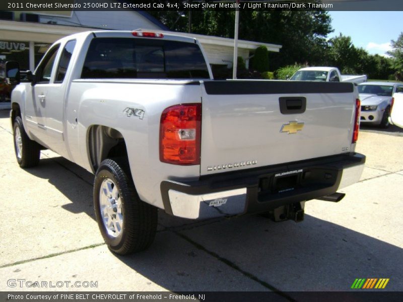 Sheer Silver Metallic / Light Titanium/Dark Titanium 2011 Chevrolet Silverado 2500HD LTZ Extended Cab 4x4