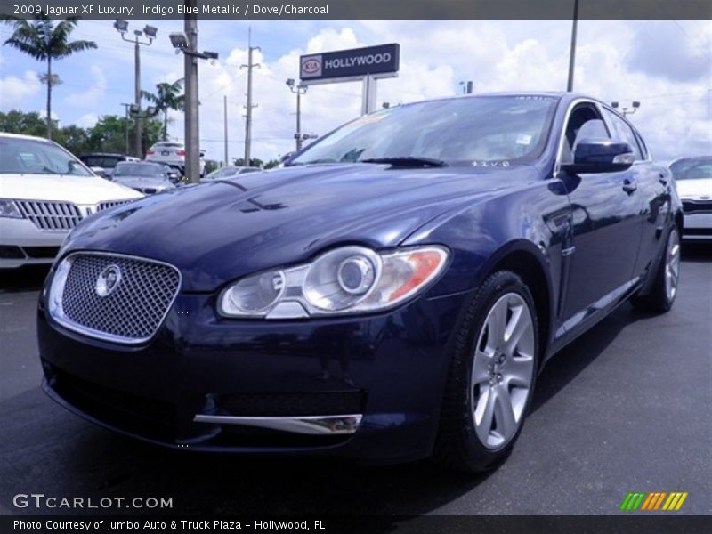 Indigo Blue Metallic / Dove/Charcoal 2009 Jaguar XF Luxury