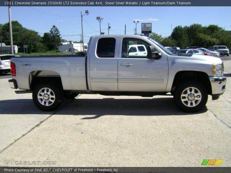 Sheer Silver Metallic / Light Titanium/Dark Titanium 2011 Chevrolet Silverado 2500HD LTZ Extended Cab 4x4