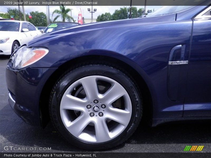Indigo Blue Metallic / Dove/Charcoal 2009 Jaguar XF Luxury