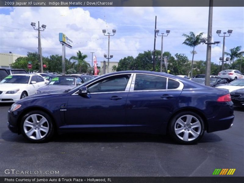 Indigo Blue Metallic / Dove/Charcoal 2009 Jaguar XF Luxury