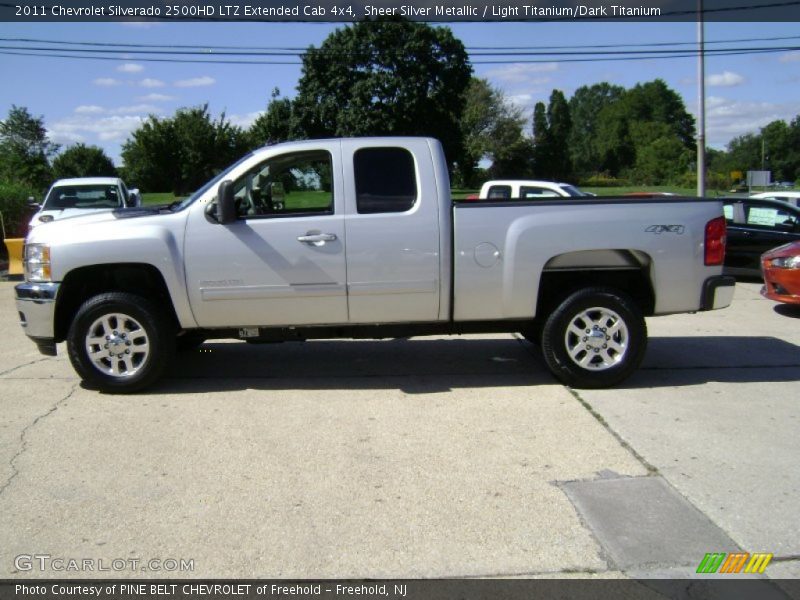 Sheer Silver Metallic / Light Titanium/Dark Titanium 2011 Chevrolet Silverado 2500HD LTZ Extended Cab 4x4