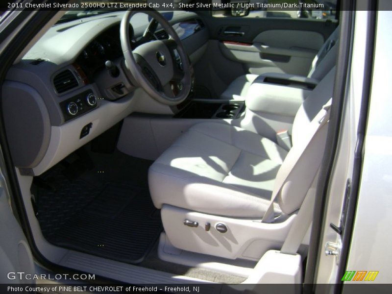 Sheer Silver Metallic / Light Titanium/Dark Titanium 2011 Chevrolet Silverado 2500HD LTZ Extended Cab 4x4