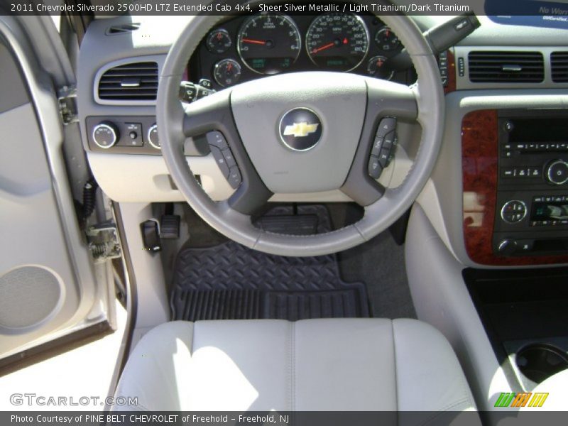 Sheer Silver Metallic / Light Titanium/Dark Titanium 2011 Chevrolet Silverado 2500HD LTZ Extended Cab 4x4