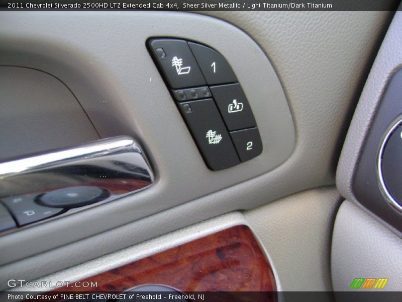 Sheer Silver Metallic / Light Titanium/Dark Titanium 2011 Chevrolet Silverado 2500HD LTZ Extended Cab 4x4