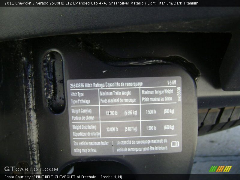 Sheer Silver Metallic / Light Titanium/Dark Titanium 2011 Chevrolet Silverado 2500HD LTZ Extended Cab 4x4