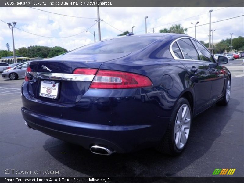Indigo Blue Metallic / Dove/Charcoal 2009 Jaguar XF Luxury