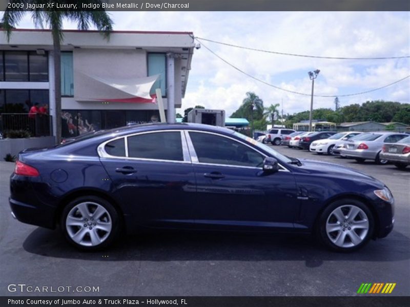 Indigo Blue Metallic / Dove/Charcoal 2009 Jaguar XF Luxury