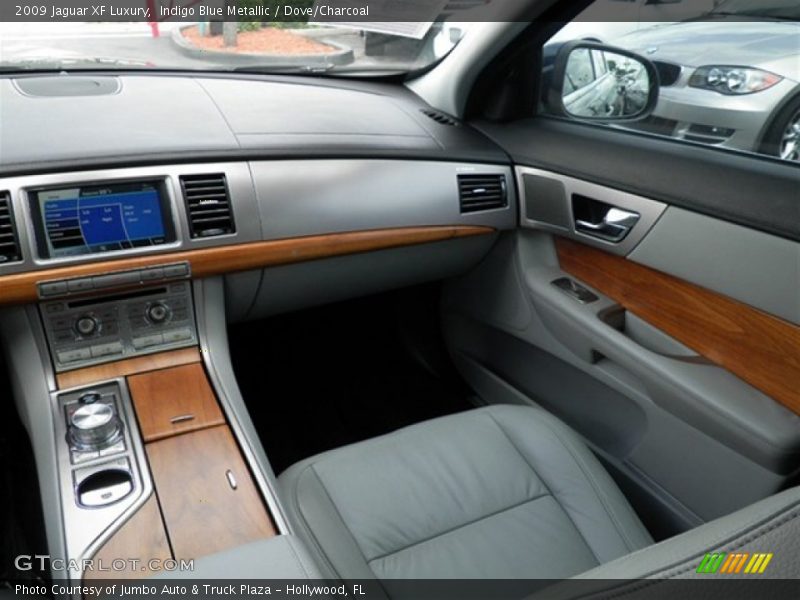 Indigo Blue Metallic / Dove/Charcoal 2009 Jaguar XF Luxury